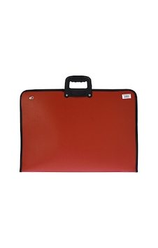 Globox 2075/6682 Sanatsal Fermuarlı Plastik Proje Çantası 35 x 50 CM Kırmızı
