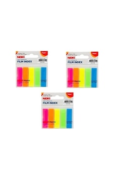 Noki Memo Film Index 5 Renk 12 x 45 MM 25 Yaprak 3'lü Noki Memo Film Index 5 Renk 12 x 45 MM 25 Yaprak 3'lü