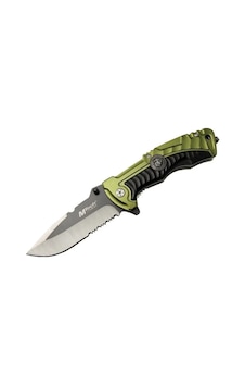 Mtech 4-12-1 Haki Kurtarma / Kamp Çakısı 21cm- Yarı Otomatik, Testere Detaylı, Cam Kırma Aparatlı Mtech 4-12-1 Haki Kurtarma / Kamp Çakısı 21cm- Yarı Otomatik, Testere Detaylı, Cam Kırma Aparatlı