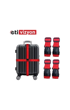 Etivizyon Valiz Kemeri 4 Adet Kırmızı Etivizyon Valiz Kemeri 4 Adet Kırmızı