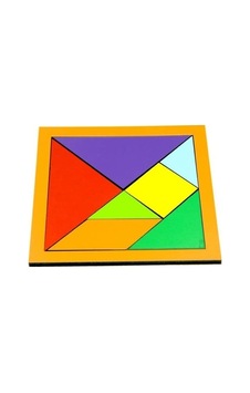 Giftölye Ahşap Renk Tangram 11x11 Cm - Giftölye Ahşap Renk Tangram 11x11 Cm -