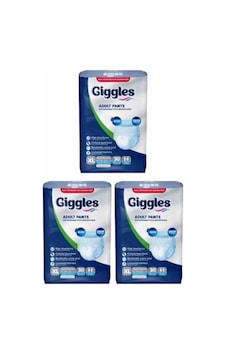 Giggles Emici Külot Ekstra Büyük Boy 30'Lu Yetişkin Bezi Giggles Emici Külot Ekstra Büyük Boy 30'Lu Yetişkin Bezi