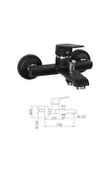 Acar Musluk 204ac0021155 Stilla Black Banyo Bataryası Siyah Acar Musluk 204ac0021155 Stilla Black Banyo Bataryası Siyah
