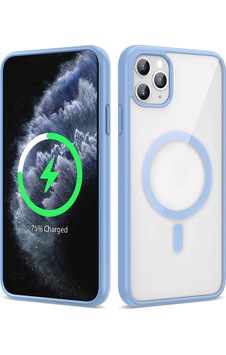 Apple Uyumlu iPhone 11 Pro Max Kılıf M-safe Wireless Şarj Özellikli Silikon Zore Ege Kapak Açık Mavi Apple Uyumlu iPhone 11 Pro Max Kılıf M-safe Wireless Şarj Özellikli Silikon Zore Ege Kapak Açık Mavi