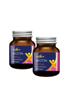 Lifextra Biotin 5000 mg 60 Tablet 2 Adet Lifextra Biotin 5000 mg 60 Tablet 2 Adet