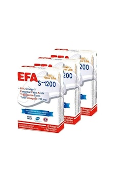 Newlife Efa S-1200 Balık Yağı 45 Kapsül-3 Adet Newlife Efa S-1200 Balık Yağı 45 Kapsül-3 Adet