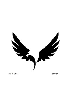 Airbrush Tattoo Kartal Yapışkanlı Stencil Süsleme Ve Boyama Kalıbı Airbrush Tattoo Kartal Yapışkanlı Stencil Süsleme Ve Boyama Kalıbı