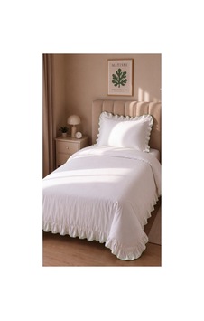 %100 Pamuk Overloklu Fırfırlı Tek Kişilik Nevresim Takımı Lastikli Çarşaflı 160x200 Cm Yeşil - 904799828 Yeşil %100 Pamuk Overloklu Fırfırlı Tek Kişilik Nevresim Takımı Lastikli Çarşaflı 160x200 Cm Yeşil - 904799828 Yeşil