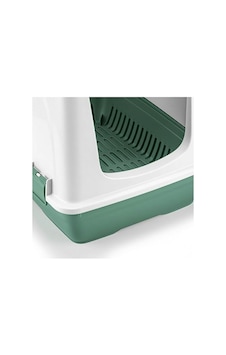 Flex Elekli Kedi Tuvaleti, 50x37,5x40 Cm, Xl Boy, Kum Küreği Hediyeli Açık Bej