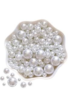 8 Mm Beyaz Renk Deliksiz Inci 30 Gr 80-85 Adet 8 Mm Beyaz Renk Deliksiz Inci 30 Gr 80-85 Adet