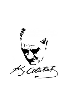 Arka Cam Büyük Boy Atatürk Resmi Araba Sticker Arka Cam Büyük Boy Atatürk Resmi Araba Sticker