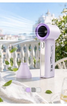 Hadron T08 Şarjlı Standlı Mini El Fanı Dijital Göstergeli