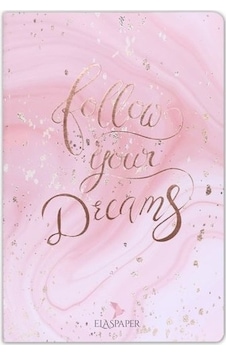 Marble Pembe Follow Your Dreams Defter Marble Pembe Follow Your Dreams Defter