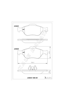 Kale-balata Ön Balata Fıesta 1.4tdci Absli 00 Fusıon 02 Mazda 121 96 Mazda 2 03 Gdb1419 23604-a00-00-kd13 Tamt2k021fstl Ys6j2k021dc Wva23202 Kale-balata Ön Balata Fıesta 1.4tdci Absli 00 Fusıon 02 Mazda 121 96 Mazda 2 03 Gdb1419 23604-a00-00-kd13 Tamt2k021fstl Ys6j2k021dc Wva23202