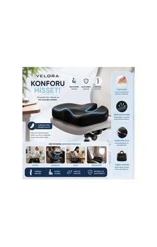 Ortopedik Visco Oturma Minderi Kuyruk Sokumu Destekli Ergonomik Ofis, Araç Ve Çalışma Koltuğu Minderi - 886995525 Ortopedik Visco Oturma Minderi Kuyruk Sokumu Destekli Ergonomik Ofis, Araç Ve Çalışma Koltuğu Minderi - 886995525