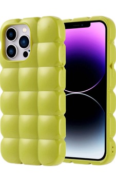 Apple Uyumlu iPhone 14 Pro Max Kılıf Parlak Esnek Silikon Zore Dom Dom Kapak Yeşil Apple Uyumlu iPhone 14 Pro Max Kılıf Parlak Esnek Silikon Zore Dom Dom Kapak Yeşil