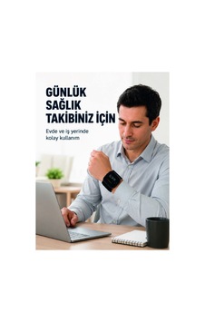 Şarjlı Bilekten Dijital Tansiyon Ölçer Geniş Lcd Ekranlı - Hs08379555-7653