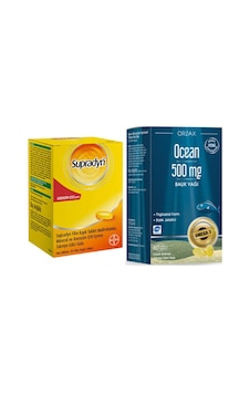 Supradyn Koenzim Q10 30 Tablet + Ocean Omega-3 Balık Yağ 60 Softjel Supradyn Koenzim Q10 30 Tablet + Ocean Omega-3 Balık Yağ 60 Softjel