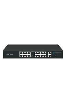 Ods 08ODS-16P2U-200 16 Port 200 W Full Poe 10/100 2x-Uplink Yönetilemez Switch Ods 08ODS-16P2U-200 16 Port 200 W Full Poe 10/100 2x-Uplink Yönetilemez Switch