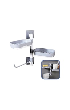 Plentiful Çoklu Sabun Tutucu Fonksiyonel Banyo Sabunluk Beyaz Plentiful Çoklu Sabun Tutucu Fonksiyonel Banyo Sabunluk Beyaz