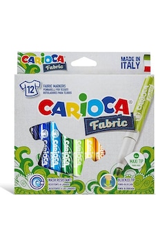 Carioca Cromatex T-Shirt Markers 12 Renk Kumaş Tekstil Kalemi Carioca Cromatex T-Shirt Markers 12 Renk Kumaş Tekstil Kalemi