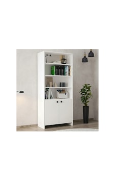 6 Raflı 2 Kapaklı Beyaz Kitaplık Modern Ve Çok Amaçlı Açık Raflı Dolap 80x38x182 Cm Beyaz - 876392451 Beyaz 6 Raflı 2 Kapaklı Beyaz Kitaplık Modern Ve Çok Amaçlı Açık Raflı Dolap 80x38x182 Cm Beyaz - 876392451 Beyaz