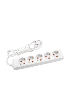 Viko Multi-let Beşli Priz Topraklı Kablolu-2 Metre Klemensli