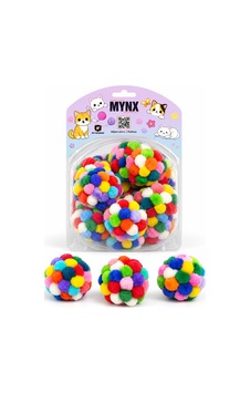 Mynx Kedi Oyun Topu Ponponlu 20 Li Paket