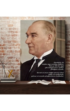 Bk Gift Atatürk Temalı Kanvas Tablo 70X100Cm-43 Bk Gift Atatürk Temalı Kanvas Tablo 70X100Cm-43