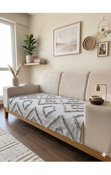 Jasmin Model Koltuk Örtüsü Gri - Taş Jasmin Model Koltuk Örtüsü Gri - Taş