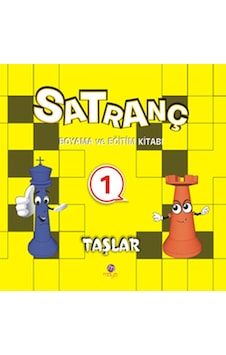 Satranç Boyama ve Eğitim Kitabı -1 - Taşlar Satranç Boyama ve Eğitim Kitabı -1 - Taşlar