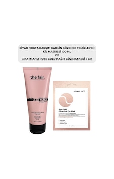 The Fair Gözenek Temizleyici Kil Maskesi 100 ML + Dermal 3 Katmanlı Rose Gold Göz Maskesi 4 G The Fair Gözenek Temizleyici Kil Maskesi 100 ML + Dermal 3 Katmanlı Rose Gold Göz Maskesi 4 G