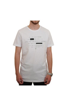 Cazador Bis Yaka Unisex Tişört 4179 Beyaz