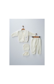 Veramoni Unisex Hediyelik Yenidoğan Kedicik Baskılı Triko Şapkalı Patikli 4'lü Alt Üst Takım Pembe Veramoni Unisex Hediyelik Yenidoğan Kedicik Baskılı Triko Şapkalı Patikli 4'lü Alt Üst Takım Pembe