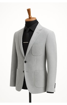 Fabio Cassani Erkek İtalyan Kesim Astarsz Blazer Ceket Klasik Ve Modern Şıklık - 7472 Gri Fabio Cassani Erkek İtalyan Kesim Astarsz Blazer Ceket Klasik Ve Modern Şıklık - 7472 Gri