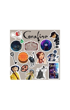 Lexroo Coraline Sticker Seti Laptop Notebook Telefon Etiket Journal Lexroo Coraline Sticker Seti Laptop Notebook Telefon Etiket Journal