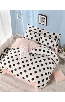 Eponj Home Kolay Ütülenir Nevresim Takımı Tek Kişilik Mixpuan Beyaz-Somon Eponj Home Kolay Ütülenir Nevresim Takımı Tek Kişilik Mixpuan Beyaz-Somon