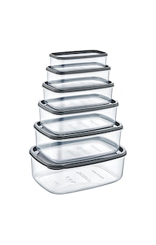 Bee Home Dikdörtgen Sweet Şeffaf Saklama Kabı Seti 300/500/800/1