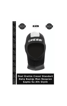Özel Üretim Cressi Standart Dalış Başlığı Man Neopren Şapka Su Altı Giyim 5mm - S - No:2 Özel Üretim Cressi Standart Dalış Başlığı Man Neopren Şapka Su Altı Giyim 5mm - S - No:2