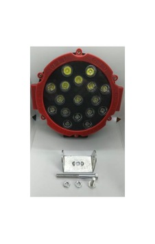 Off Road-çalışma Lambası 7inc 17led Kırmızı Kapak Siyah Lens Off Road-çalışma Lambası 7inc 17led Kırmızı Kapak Siyah Lens