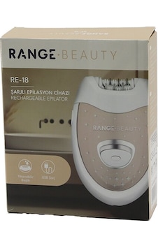 Range Beauty Re-18 Epilasyon Cihazı Epilatör Usb Şarjlı 50dk 2 Kademe Hız Yıkanabilir Başlık 18 Çift