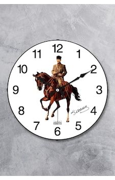 Emores Atatürk Duvar Saati Akar Saniye Sessiz Mekanizma 36 Cm Sku: Smg8690010231192 07 Beyaz Emores Atatürk Duvar Saati Akar Saniye Sessiz Mekanizma 36 Cm Sku: Smg8690010231192 07 Beyaz
