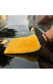 Mikrofiber Oto Yıkama Eldiveni Araç Yıkama Eldiveni Premium Sarı Mikrofiber Oto Yıkama Eldiveni Araç Yıkama Eldiveni Premium Sarı