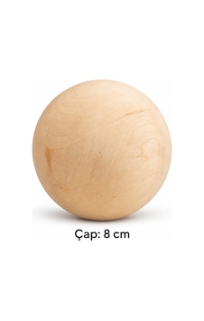 Ahşap Top - Küre 8 Cm Çap Belirtilmemiş Ahşap Top - Küre 8 Cm Çap Belirtilmemiş