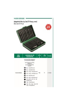 Elta Adaptörlü Bits Uç Seti 71 Parça