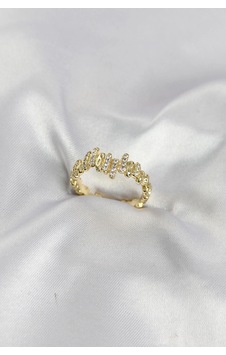 Gold Renk Pirinç Ritim Model Zirkon Taşlı Kadın Yüzük Çok Renkli Gold Renk Pirinç Ritim Model Zirkon Taşlı Kadın Yüzük Çok Renkli