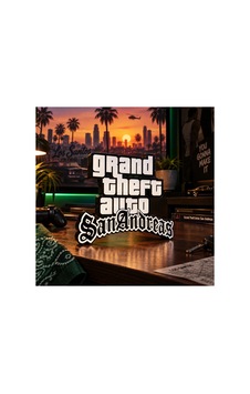 Gta San Andreas 3d Dekoratif Masaüstü Tabela Gaming Oda Dekoru