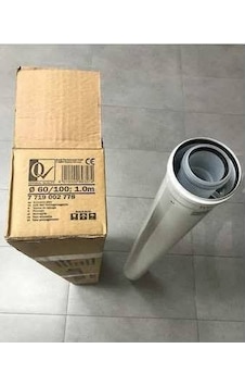 Bosch- Buderus Yoğuşmalı Kombi Baca Uzatması - 100 Cm Bosch- Buderus Yoğuşmalı Kombi Baca Uzatması - 100 Cm