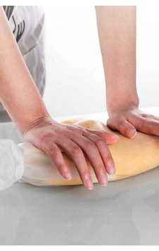 Hamur Torbası Büyük Boy Silikon Şeffaf Hamur Yoğurma Torbası Ekmek Makarna Mantı Hamuru Kolay Yoğurma