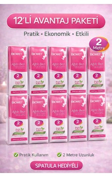 Hemengo Biowet Ağda Bezi 2 Metre Spatula Hediyeli Epilasyon Bezi Dayanıklı Tüy Dökme Bezi 12 Paket Hmngobzs Hemengo Biowet Ağda Bezi 2 Metre Spatula Hediyeli Epilasyon Bezi Dayanıklı Tüy Dökme Bezi 12 Paket Hmngobzs